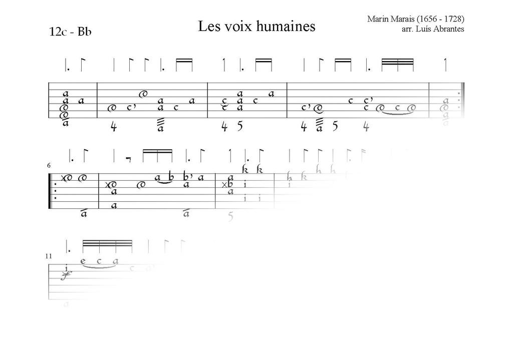 Les voix humaines - Marin Marais