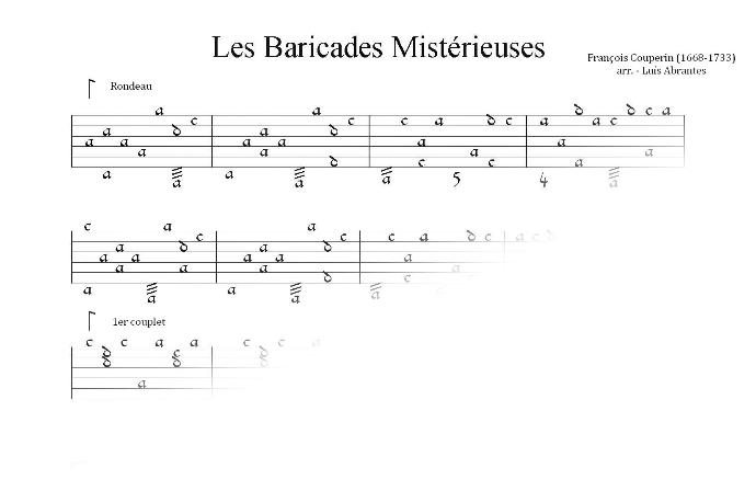 Les Baricades Mysterieuses - F. Couperin